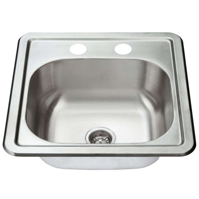 Évier de cuisine encastré en acier inoxydable Fine Fixtures