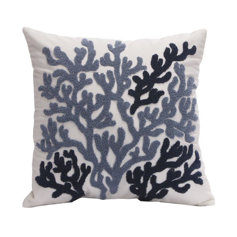 Harbor House Beach House Embroidered Cotton Throw Pillow & Reviews ...