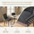 Chic Mid-Century Dining Chair Set(Set Of 2) - High Back Support, Solid Wood Frame, Bronze Accents-1431293418