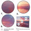 «Beach Cotton Candy Sunset Skies II» - art mural coucher de soleil côtier-1777023616-1777023664