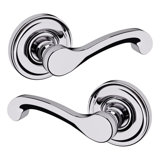 5445V Classic Passage Door Lever with 5048 Rose