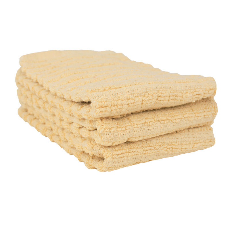 Cotton Waffle Dish Cloth Kitchen Towel, Straw