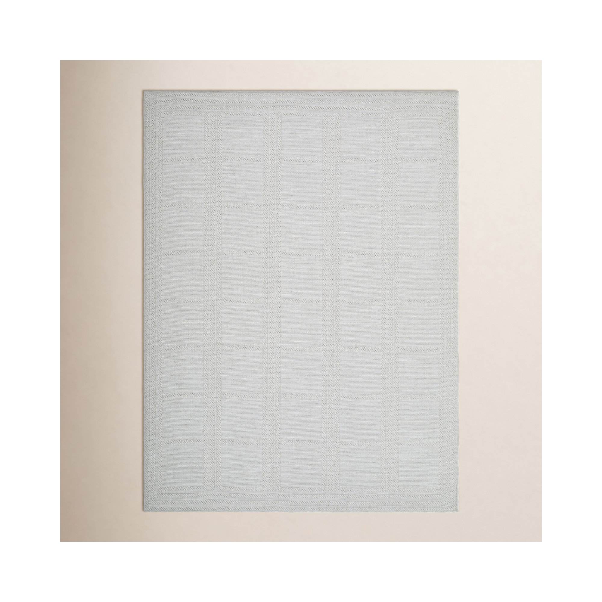 Winn Gray Indoor/Outdoor Rug, Rectangle 7'10" x 10'