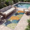 Tapis intérieur/extérieur Alsaedi floral vert/bleu/orange