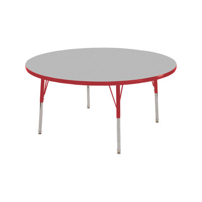 Round Adjustable Height Classroom Activity Table for School and Home