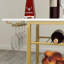 «Chariot-bar mobile à 4 niveaux - Tablette roulante pour boissons et boissons avec porte-bouteilles de vin et de verre pour salle à manger, salon ou cuisine»