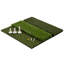 Tapis d'entraînement de golf Wakeman 24 x 24 avec gazon à 3 niveaux