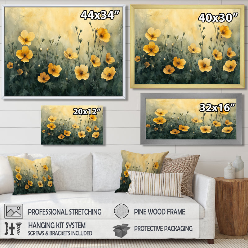 «Axton Summer Violet Flowers In Fields - Violets», art mural, Reproduction encadrée d'une seule photo, Noir