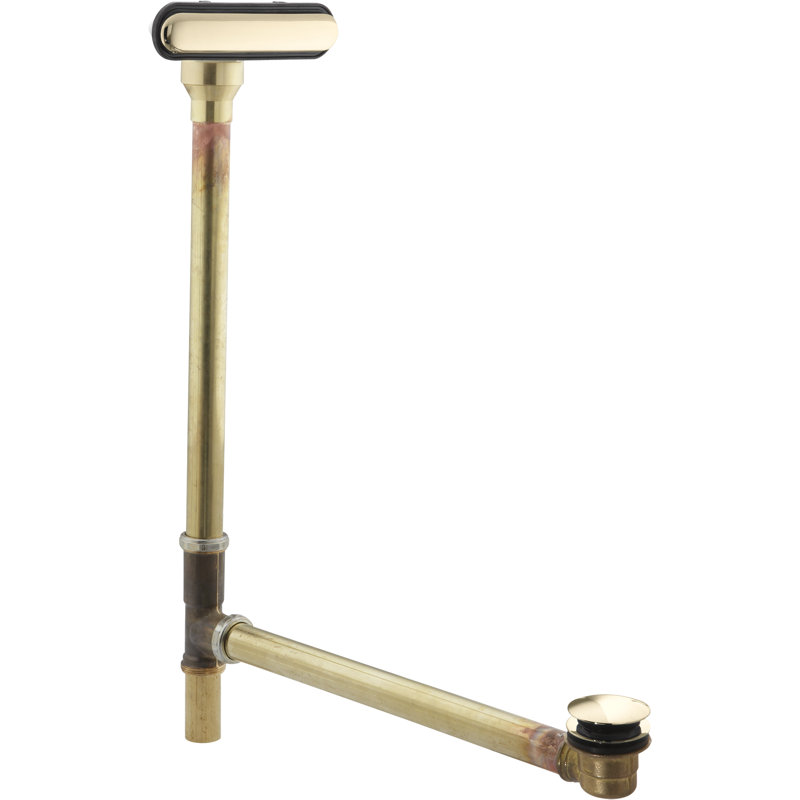 Clearflo Slotted Overflow Brass Bath Drain