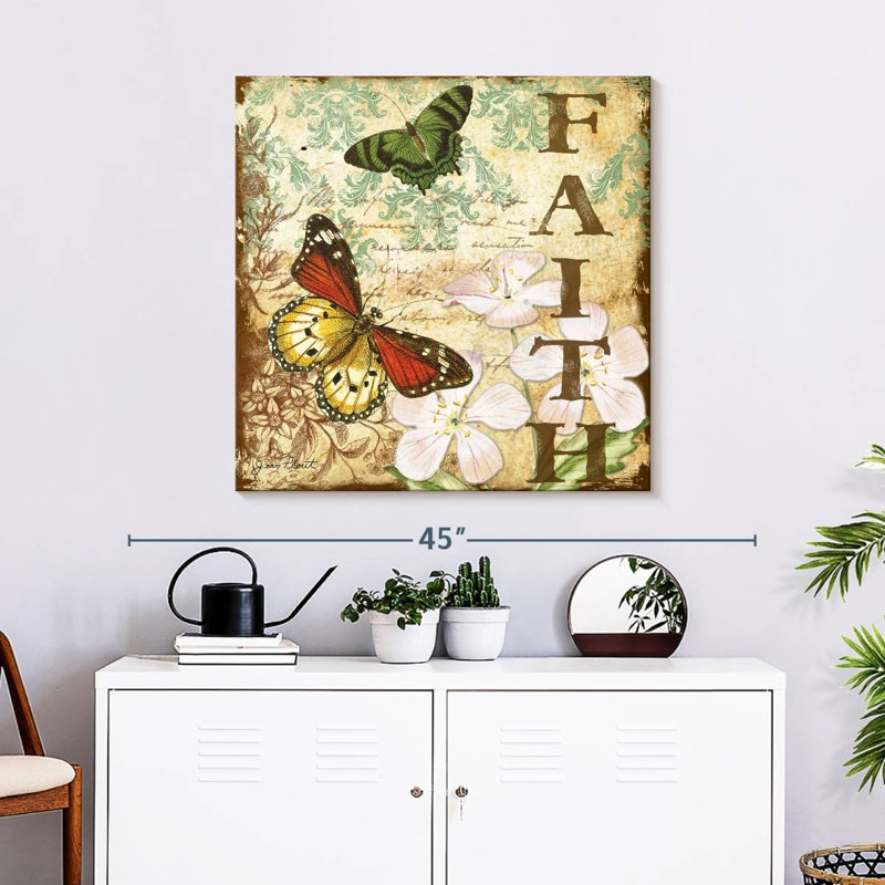 Inspirational Butterflies IV, 30" H x 30" W