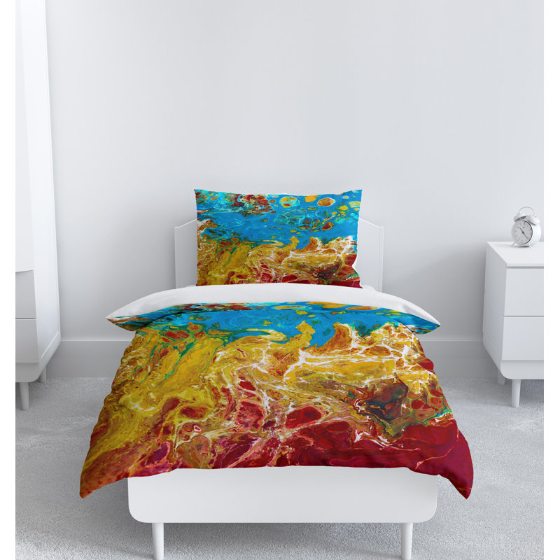 Abstract Duvet Cover, King Duvet Cover + 2 King Shams