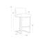 Dean Upholstered Stool with Metal Frame-2082512114-2082249755-2082249756