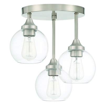 Plafonnier encastré 3 lumières 14,25 po Glenda