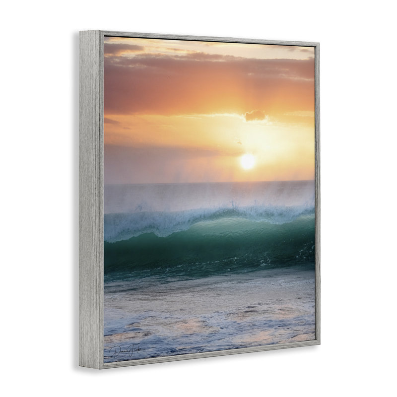 Breaking Sea Wave, estampe numérique encadrée par Dennis Frates, H 30 po x l 24 po, Estampe numérique Farmhouse