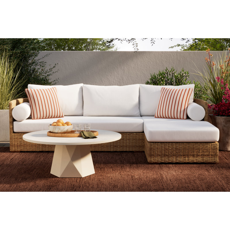 Clemmie Concrete Coffee Table, Gray