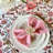 Pink Striped Napkins - Block printed-108347027
