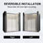 44-48"W X 71"H Pivot Swing Semi-Frameless Shower Door With 1/4"(6Mm) Tempered Glass-112577079