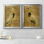 «Gold Crane at Dusk I», ensemble de 2 reproductions d'art sur toiles-2092483607-2092483602-2016653008