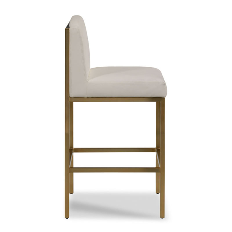 Tabouret Venice, Doré, Tabouret de bar (siège d'une hauteur de 30,5 po)