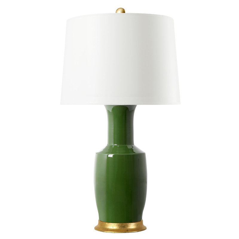 Table Lamp, Dark Green