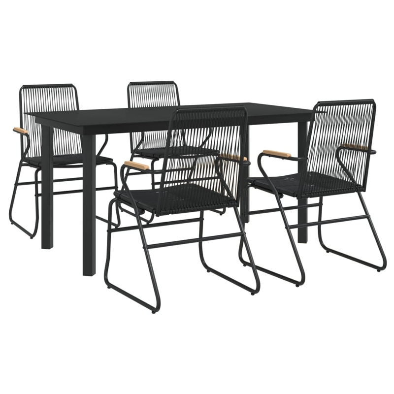 Patio Dining Set with, 5, 4