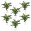 Pack Of 6 X Artificial Potted Foliage Plants 50cm Faux Palm Plant in Pot Liner