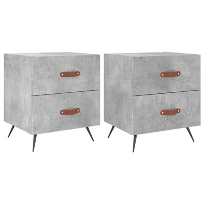 Hilaire 40cm W Iron Bedside Table