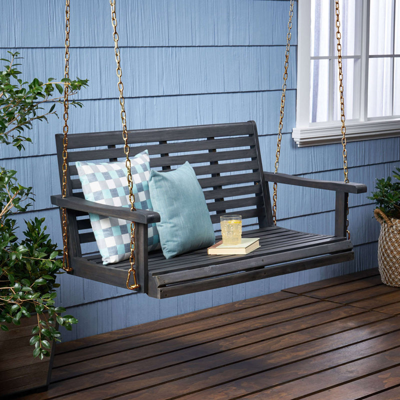 TASmania Porch Swing, Gris foncé, 49.77"