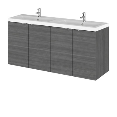 1200Mm Vanity Unit & Double Ceramic Basin