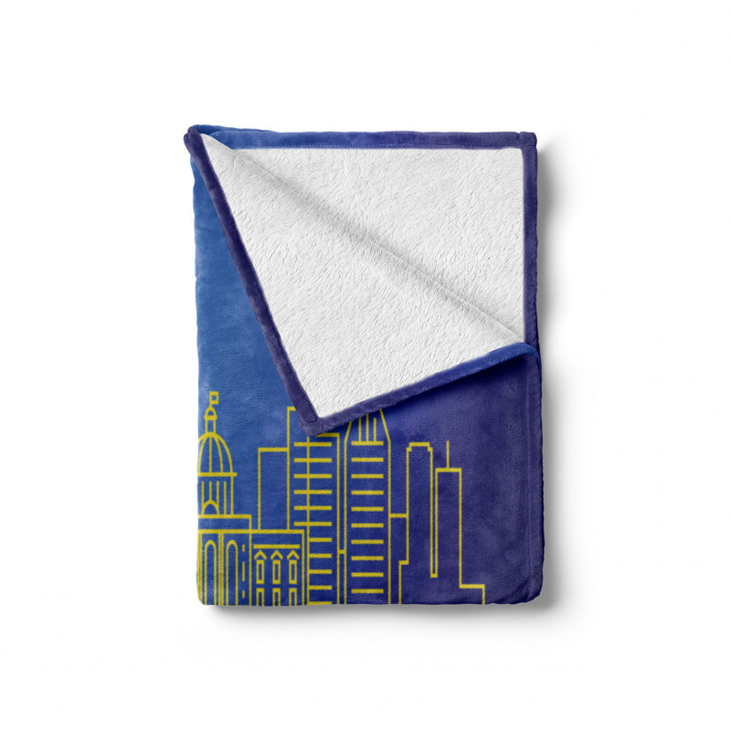 Hand Woven Throw Blanket, 50" W x 60" L