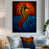 Black Floater Framed Canvas