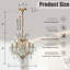 Lustre en cristal orné de 18 lumières à 5 lumières de style classique / traditionnel 18 po