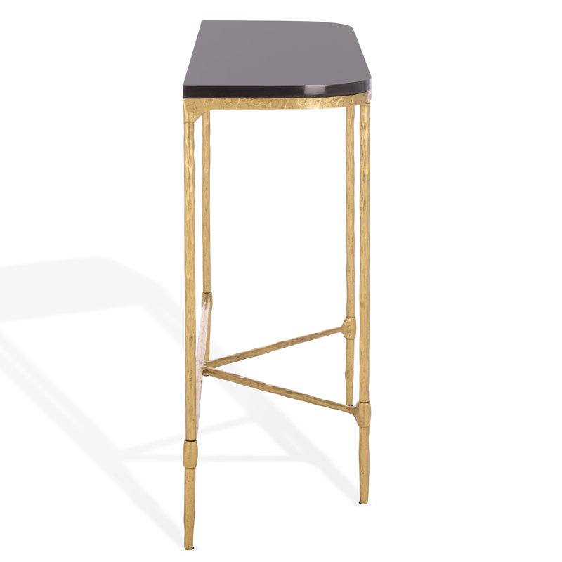 Janowsky Metal Console Table, Black