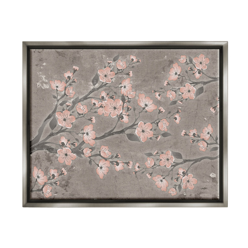 «Cherry Blossom», giclée par Diane Stimson, Cadre flottant gris lustré, H 17 po x l 21 po x P 1,7 po
