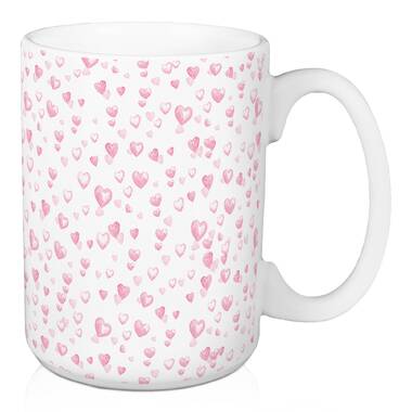 Bamboo Coffee Cup: Scattered Hearts