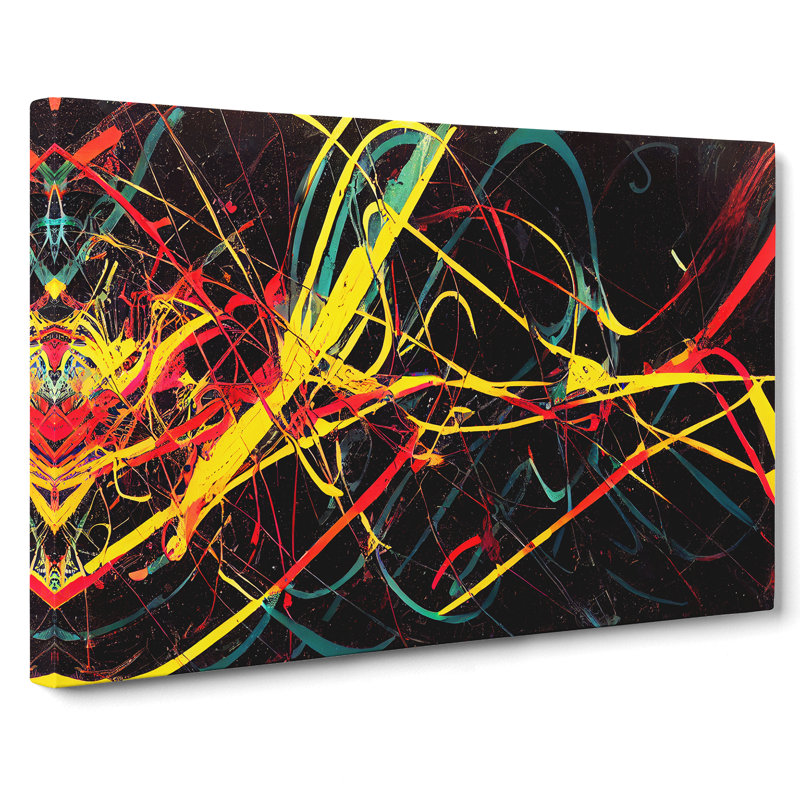 Modern Graffiti Art Abstract - Wrapped Canvas, 35cm H x 50cm W x 3cm D