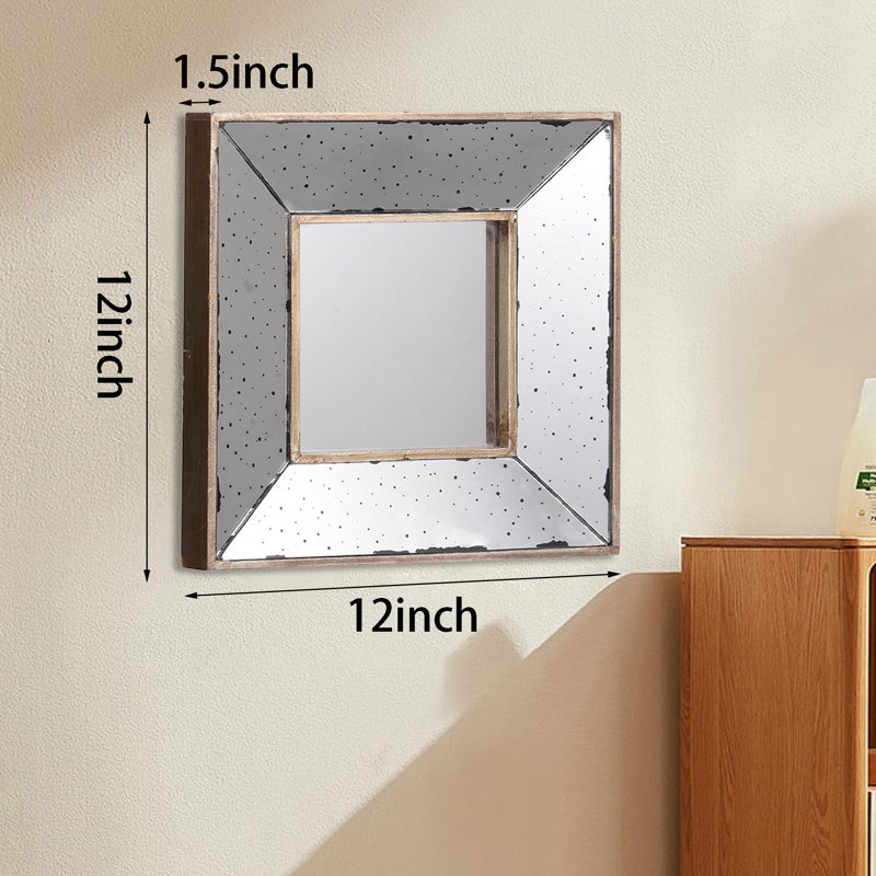 Rojan Square Wall Mirror, 18.1" x 18.1"