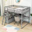 Lit mezzanine 2 tiroirs avec bureau intégré Gilbertina par Harriet Bee-1967007940