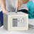 Security Digital Safe for Home Office, Alarm System, Fireproof, Freestanding, Tabletop, Home Keypad Safe (White)