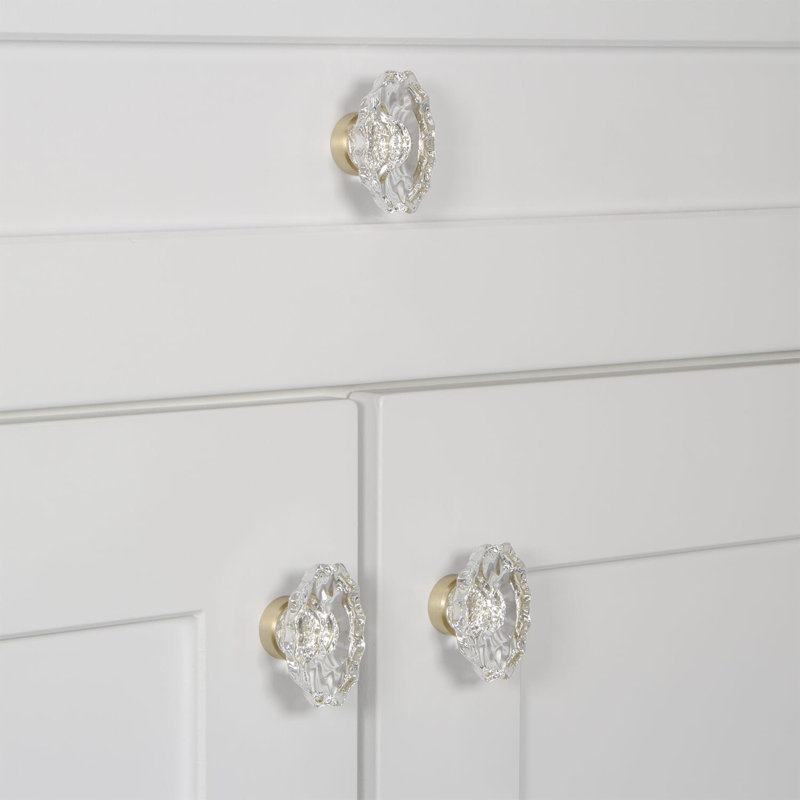 Biarritz Oval Knob, Satin Brass