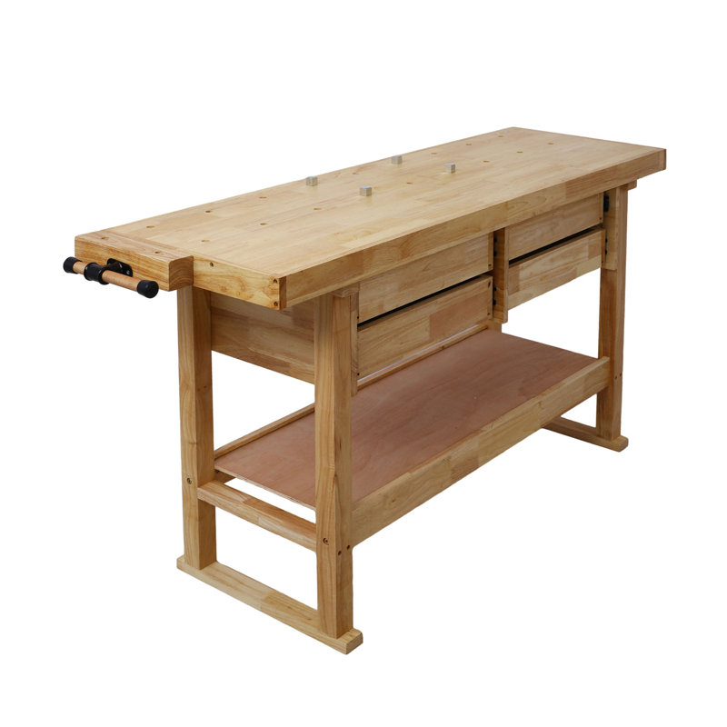 Établi avec plan de travail en bois 64,5 po Jenali