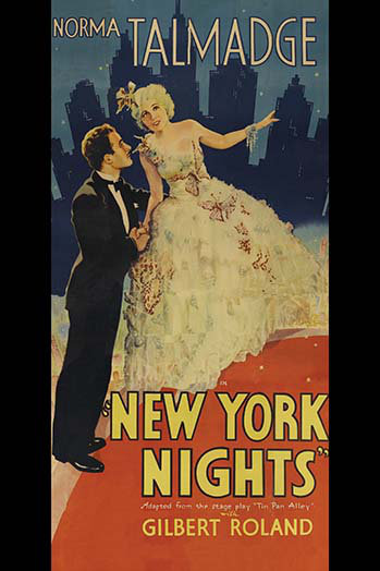 « new york nights »-impression publicitaire, H 36 po x l 24 po x P 1,5 po