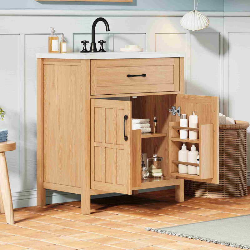 Bathroom Vanity with Adjustable Shelf
