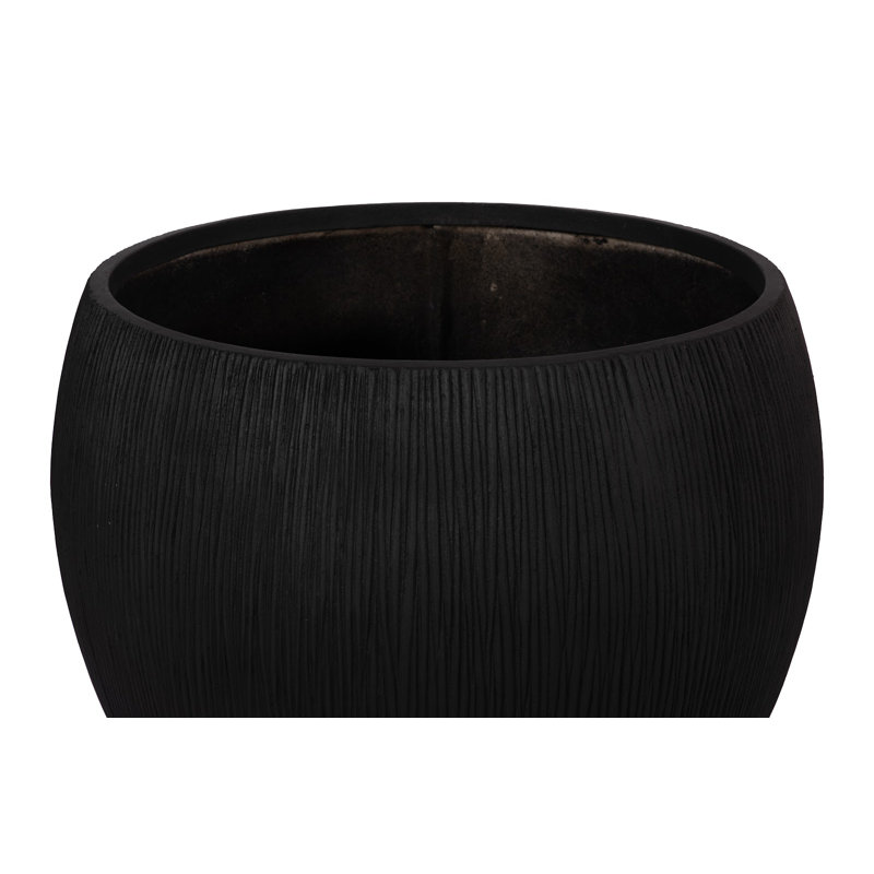 Filament Planter, Black, LG, 29" H x 30" W x 30" D