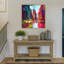 "Times Square with Yellow Cabs" par Kinley, reproduction d'art sur toile encadrée-1653459999