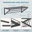 Metal Rectangle Wall Mounted Pot Rack