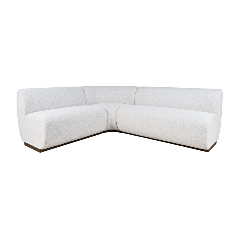 Banquette modulaire rembourrée en tissu Milano Performance,  H 31,5 po x l 92,5 po x P 79,25 po