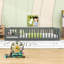 Lit en bois avec garde-corps, porte et lattes robustes-709134402-709134407