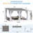 White Hard Top Lean To Gazebo Pergola With Curtains And Mosquito Netting-123829704