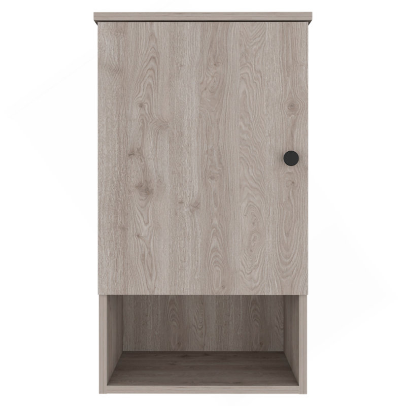 Medicine Cabinet Porto, Two Internal Shelves, Light Gray Finish, Light Gray